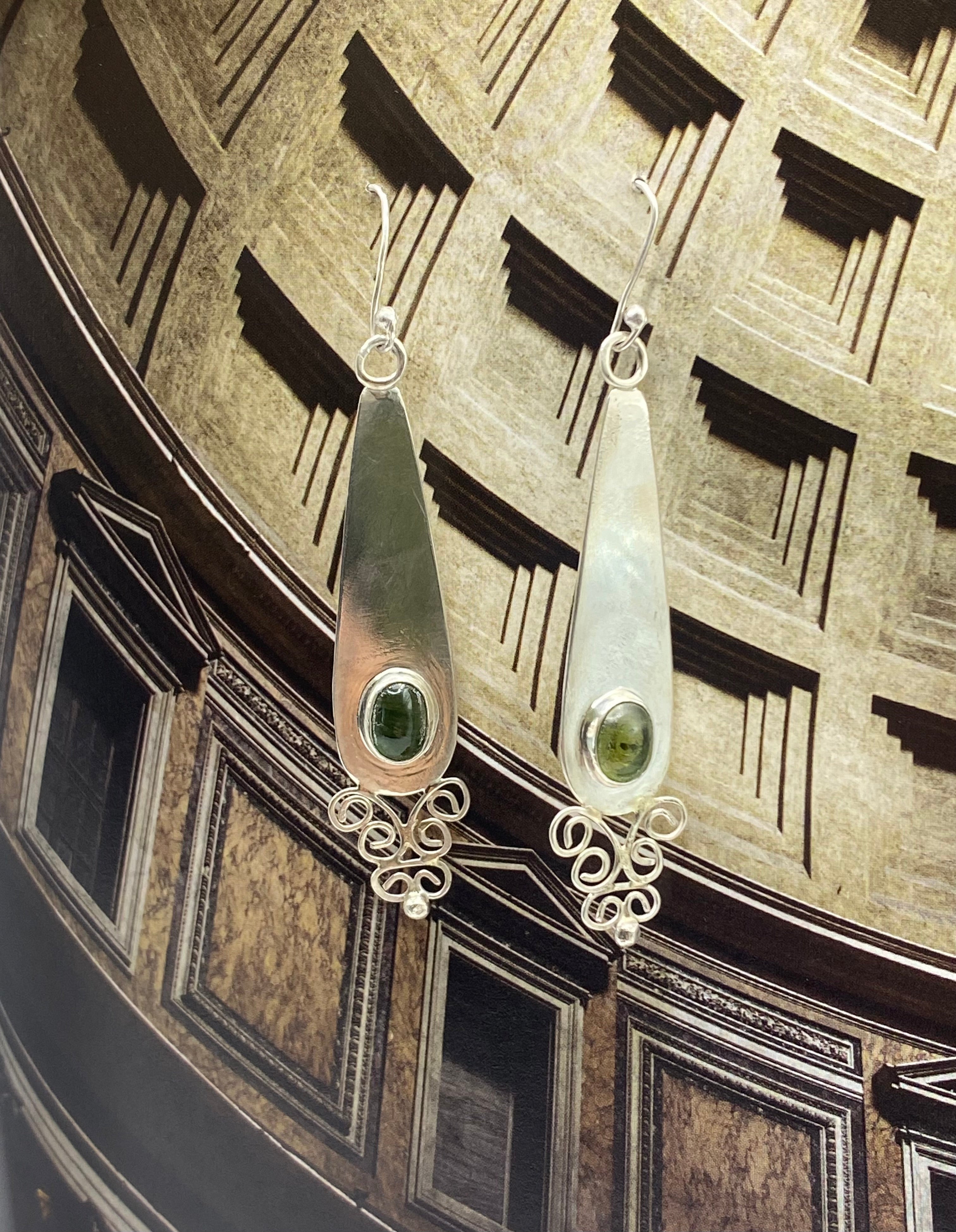 Forest drop earrings
