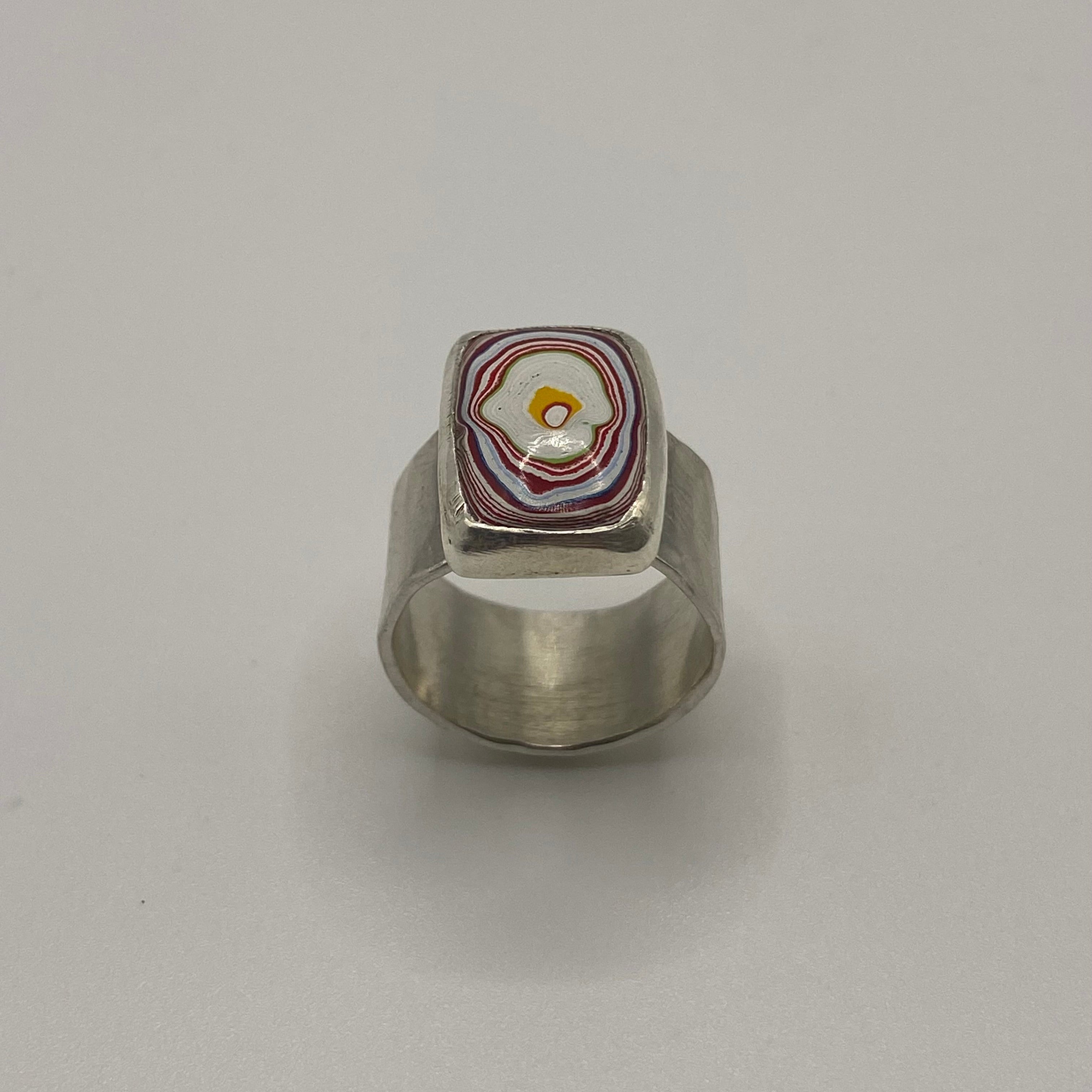 Fordite fried egg ring